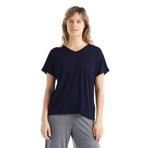 Dámské merino triko krátký rukáv ICEBREAKER Wmns Drayden Reversible SS Top, Midnight Navy velikost: XL