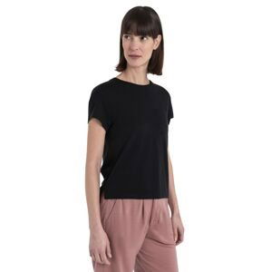 Dámské merino triko krátký rukáv ICEBREAKER Wmns Merino 200 IB X TNF SS Tee, Black velikost: XS