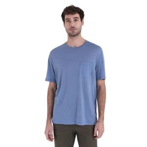 Pánské merino triko krátký rukáv ICEBREAKER Mens Merino 150 Tech Lite III SS Relaxed Pocket Tee, Kyanite velikost: XXL