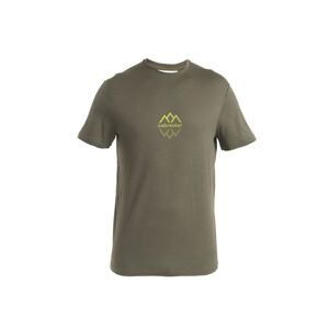 ICEBREAKER Mens Merino 150 Tech Lite III SS Tee Icebreaker Logo Reflections, Loden velikost: L