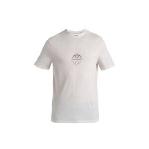 ICEBREAKER Mens Merino 150 Tech Lite III SS Tee Icebreaker Logo Reflections, Ecru Heather velikost: M