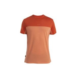 ICEBREAKER Mens Merino 125 Cool-Lite™ Sphere III SS Tee Colour Block, Ember/Molten/Cb velikost: XL