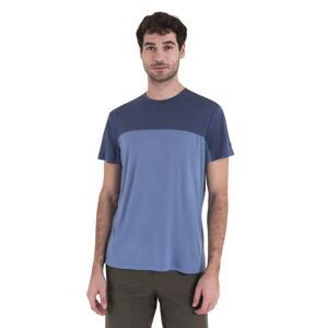 Pánské merino triko krátký rukáv ICEBREAKER Mens Merino 125 Cool-Lite™ Sphere III SS Tee Colour Block, Kyanite/Dawn/Cb velikost: S