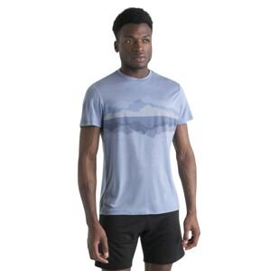 ICEBREAKER Mens Merino Core SS Tee Cook Reflected, Kyanite velikost: L