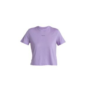 ICEBREAKER Wmns Merino 150 Tech Lite III SS Crop Tee, Purple Gaze velikost: L