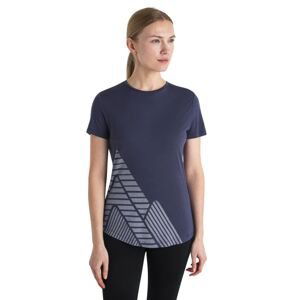 Dámské merino triko krátký rukáv ICEBREAKER Wmns Merino 125 Cool-Lite™ Sphere III SS Tee Peak Quest, Graphite velikost: XS