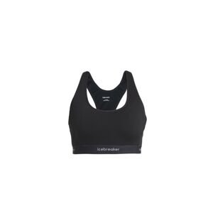 ICEBREAKER Wmns Merino 125 ZoneKnit™ Racerback Bra, Black velikost: M