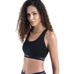 Dámská merino podprsenka ICEBREAKER Wmns Merino 125 ZoneKnit™ Racerback Bra, Black velikost: XL