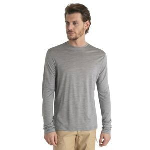 Pánské merino triko dlouhý rukáv ICEBREAKER Mens Merino 125 Cool-Lite™ Sphere III LS Tee, Metro Heather velikost: XS