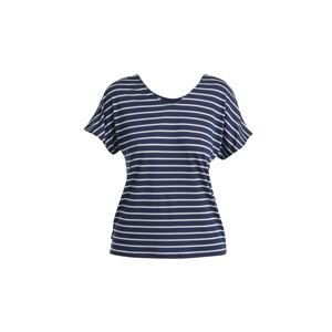 ICEBREAKER Wmns Merino Drayden Reversible SS Top Stripe, Midnight Navy/Snow velikost: XS