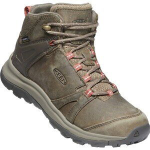 Keen TERRADORA II LEATHER MID WP W brindle/redwood Velikost: 38,5 dámské boty