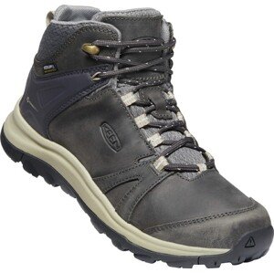 Keen TERRADORA II LEATHER MID WP W magnet/plaza taupe Velikost: 40,5 dámské boty