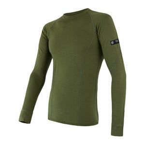 SENSOR MERINO ACTIVE pánské triko dl.rukáv safari Velikost: XL