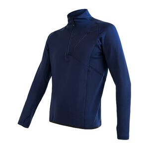 SENSOR TECNOSTRETCH pánská mikina kr.zip deep blue Velikost: XXL