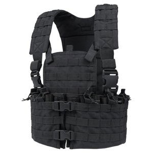 CONDOR OUTDOOR Vesta taktická MOLLE CHEST SET ČERNÁ Barva: Černá