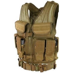 CONDOR OUTDOOR Vesta taktická ELITE TACTICAL - COYOTE BROWN Barva: COYOTE BROWN