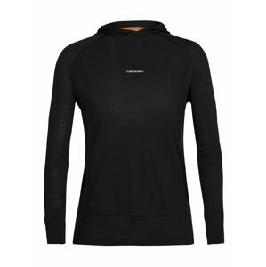 dámská merino mikina, kapuce ICEBREAKER Wmns Cool-Lite LS Hoodie, Black (vzorek) velikost: S