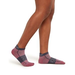 Dámské merino běžecké ponožky ICEBREAKER Wmns Run+ Ultralight Micro, Deco/Graphite velikost: M