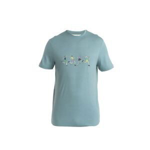 ICEBREAKER Mens Merino 150 Tech Lite III SS Tee Herd Run, Cloud Ray velikost: L