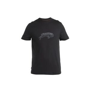 Pánské merino triko krátký rukáv ICEBREAKER Mens Merino 150 Tech Lite III SS Tee Icebreaker Ewe Bound, Black velikost: M