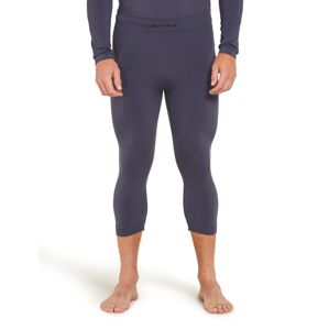 Pánské merino spodky ICEBREAKER Mens 260 Zoneknit Seamless 3/4 Tights, Graphite velikost: M