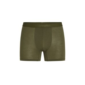 Pánské merino boxerky ICEBREAKER Mens 125 Cool-Lite Anatomica Boxers, Loden velikost: XXL