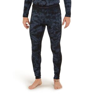 Pánské merino spodky ICEBREAKER Mens 200 Oasis Leggings Cloud Dye, Graphite/Black/Cd velikost: XL