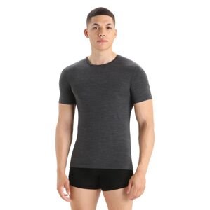 Pánské merino tričko s krátkým rukávem ICEBREAKER Mens Anatomica SS Crewe, Jet Heather velikost: XL