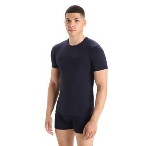 Pánské merino tričko s krátkým rukávem ICEBREAKER Mens Anatomica SS Crewe, Midnight Navy velikost: L