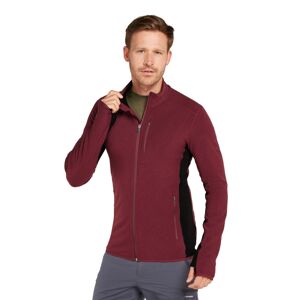 Pánská merino mikina ICEBREAKER Mens Descender LS Zip, Port/Black velikost: L