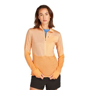 Dámská merino mikina ICEBREAKER Wmns 200 Realfleece Descender LS Half Zip, Sunstone/Feldspar velikost: M