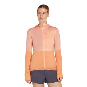 Dámská merino mikina ICEBREAKER Wmns 200 Realfleece Descender LS Zip H, Sunstone/Feldspar velikost: M