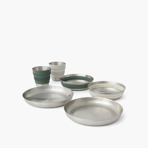 Sada nádobí Sea to Summit Detour Stainless Steel Collapsible Dinnerware Set -  6 kusů velikost: OS (UNI)