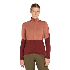 ICEBREAKER Wmns 400 RealFleece Descender LS Z, Cedar Wood/Port/Cb (vzorek) velikost: S