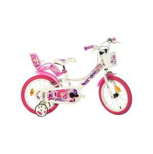 Dětské kolo Dino Bikes 16" Bílé s růžovým potiskem