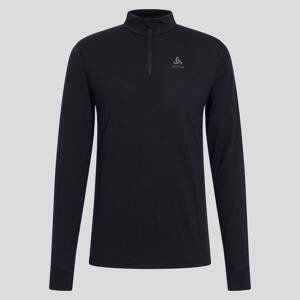 Odlo Pánské funkční triko  BL TOP turtle neck l/s half zip MERINO 2  XL