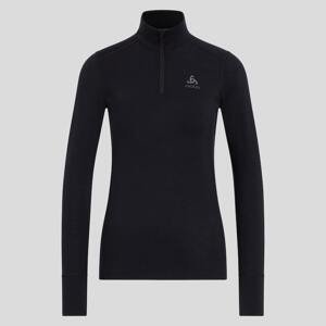 Odlo Dámské funkční triko  BL TOP turtle neck l/s half zip MERINO 2  S