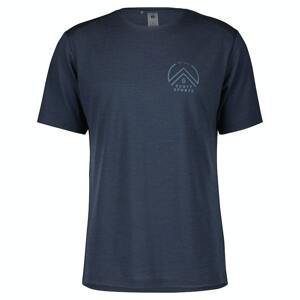 Pánské tričko s krátkým rukávem Scott Defined Merino Tech SS Modrá XXL
