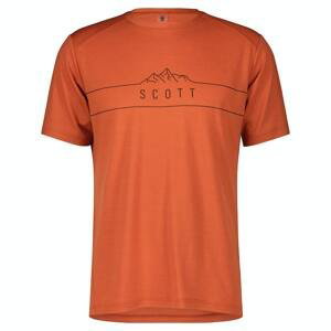 Pánské tričko s krátkým rukávem Scott Defined Merino SS Oranžová S