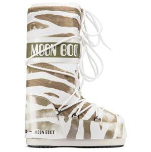 Moon Boot Dámské sněhule  ICON ZEBRA white/sage 35-38