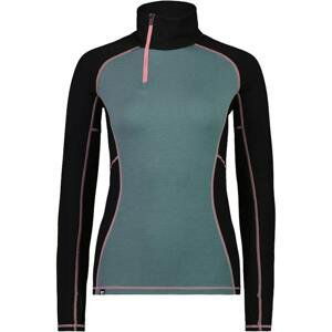 Dámské technické merino triko Mons Royale Olympus Half Zip Modrá L