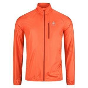 Pánská běžecká bunda Odlo Jacket ZEROWEIGHT Oranžová M