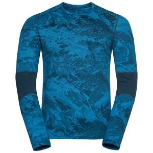 Pánské sportovní termoprádlo Odlo BL TOP crew neck l/s WHISTLER ECO Modrá M