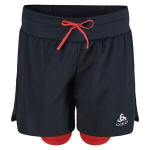 Dámské běžecké šortky Odlo 2-in-1 short X-ALP TRAIL 6 INCH Černá L