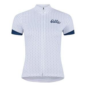 Dámský cyklistický dres Odlo T-shirt s/u collar s/s full zip ESSENTIA