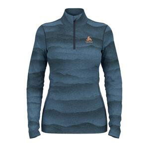 Odlo Dámské sportovní termo prádlo  BL TOP turtle neck l/s half zip WHISTLER  S