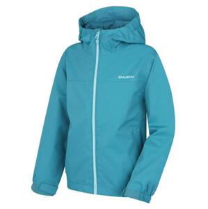 Husky Dětská hardshell bunda Nelory K faded turquoise 140