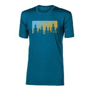 PROGRESS HRUTUR "FOREST" short sleeve merino T-shirt XL petrol melír