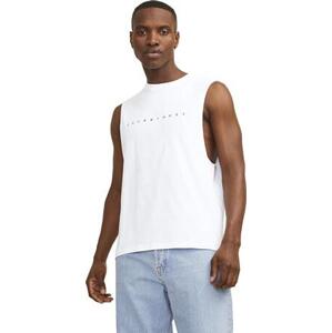 Jack&Jones Pánské tílko JJESTAR Oversize Fit 12249131 White L