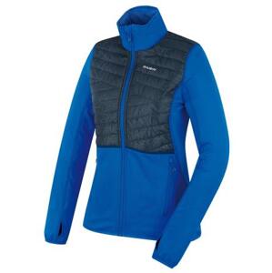 Husky Dámská mikina na zip Airy L neon blue L